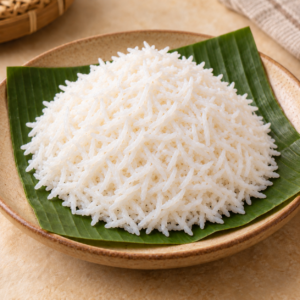 Nasi Basmathi Tastto di atas daun pisang